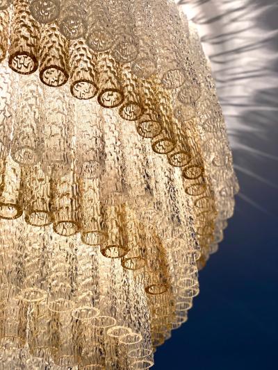  Venini Monumental Italian Murano Glass Chandelier or Ceiling Light Attr Venini 1970