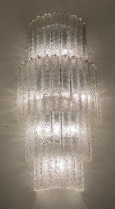  Venini Monumental Italian Murano Glass Chandelier or Ceiling Light Attr Venini 1970