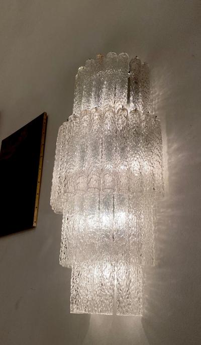  Venini Monumental Italian Murano Glass Chandelier or Ceiling Light Attr Venini 1970