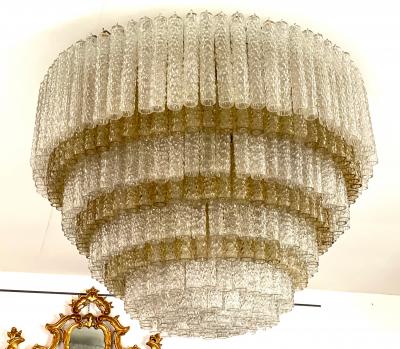  Venini Monumental Italian Murano Glass Chandelier or Ceiling Light Attr Venini 1970