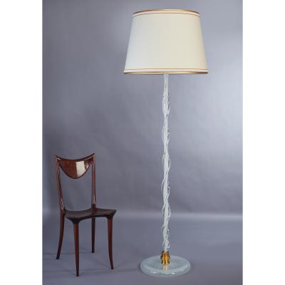  Venini Murano Glass Floor Lamp attributed to Venini