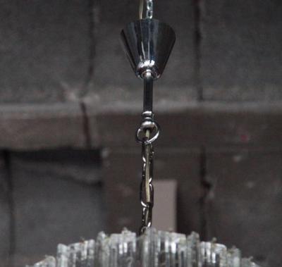  Venini Murano Glass Spiral Chandelier by Venini