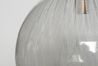  Venini Murano glass ceiling pendant in Zanfirico glass Italy 1960s