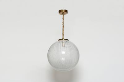 Venini Murano glass ceiling pendant in Zanfirico glass Italy 1960s