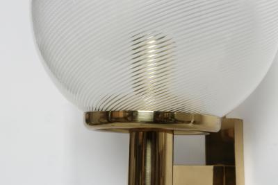  Venini Murano glass sconces by Venini set of 2 attributed