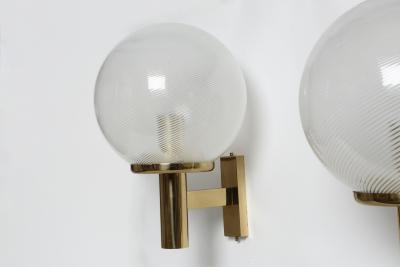  Venini Murano glass sconces by Venini set of 2 attributed
