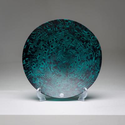  Venini Murrine Glass Plate by Santillana for Venini Italy