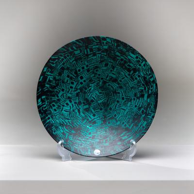  Venini Murrine Glass Plate by Santillana for Venini Italy