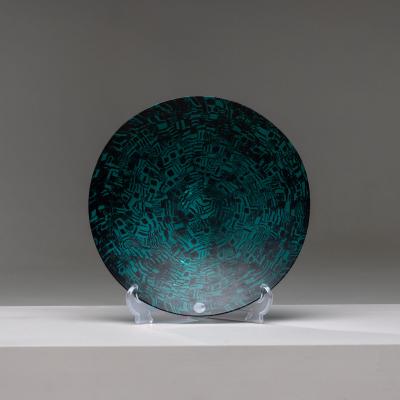  Venini Murrine Glass Plate by Santillana for Venini Italy