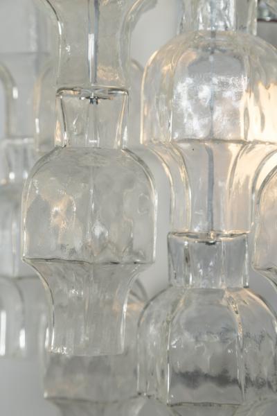  Venini Pair Of Unique Venini Style Crystal Blown Wall Lights UL Certified