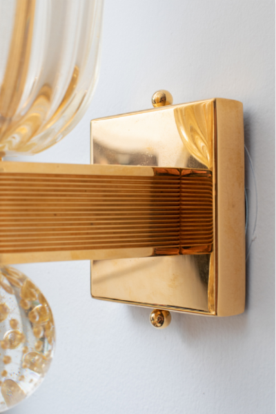  Venini Pair of Vintage Venini Wall Sconces