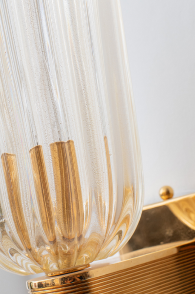  Venini Pair of Vintage Venini Wall Sconces