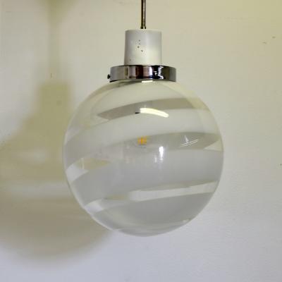  Venini Pendant lamp Murano glass 1970 Att Venini