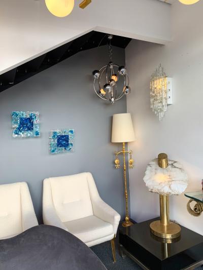  Venini Sconces Patchwork Murano Glass by Toni Zuccheri for Venini Italy 1970s