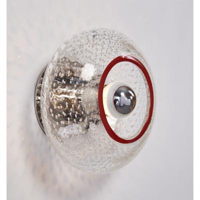  Venini Set of Three Venini Blown Glass Sconces Italy 1950s