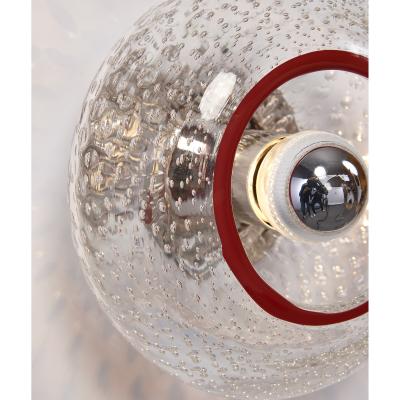  Venini Set of Three Venini Blown Glass Sconces Italy 1950s