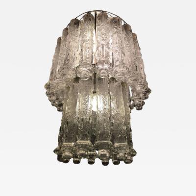  Venini Superb Italian Murano Chandelier Venini Style 1960s