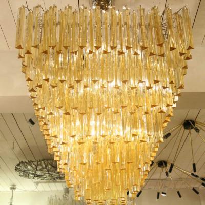  Venini VENINI AMBER TRIEDRI CEILING LIGHT