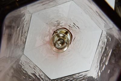  Venini Venini Amethyst Glass Hexagon Pendant