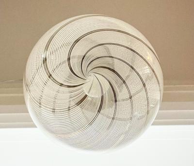  Venini Venini Chandelier Pendant in Filigrana Glass 1960 Italy