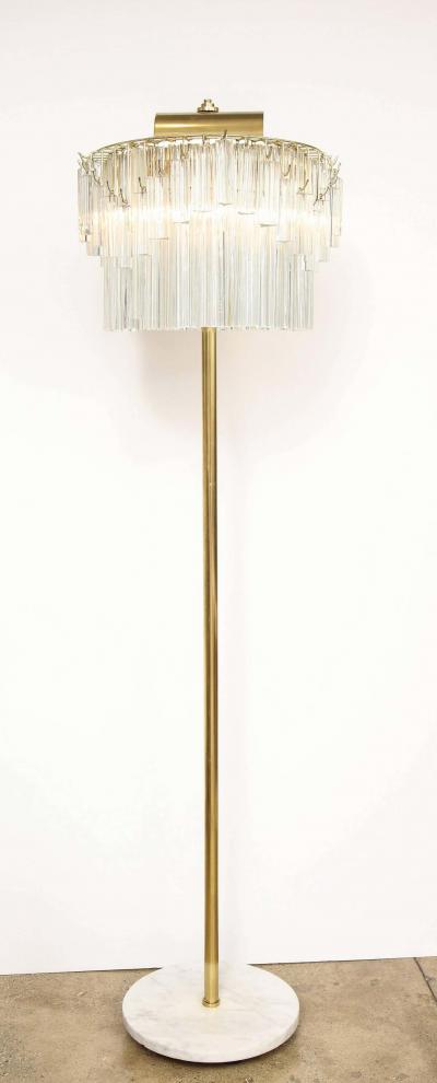  Venini Venini Crystal Prism Floor Lamp