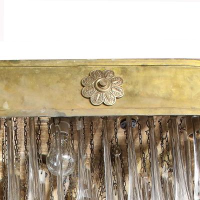  Venini Venini Exceptional Glass Teardrop Chandelier 1950s