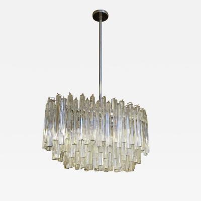  Venini Venini Glass Prism Chandelier