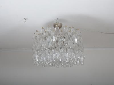  Venini Venini Murano Poliedri chandelier by Carlo Scarpa c1960