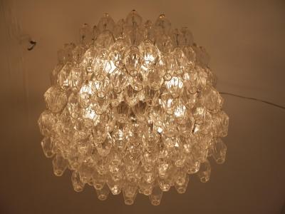  Venini Venini Murano Poliedri chandelier by Carlo Scarpa c1960