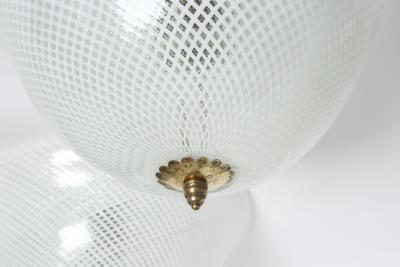  Venini Venini Murano glass flush mount ceiling light Italy 1960s