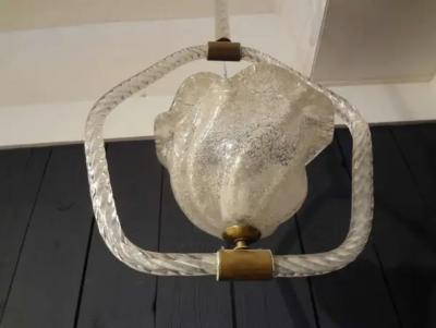  Venini Venini Style Murano Glass Chandelier or Lantern
