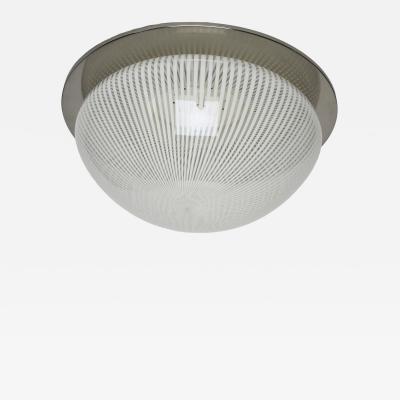  Venini Venini attributed Murano glass flush mount ceiling light Italy circa 1960s