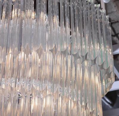  Venini Very Huge Murano Glass Spiral Chandelier in the Manner of Venini