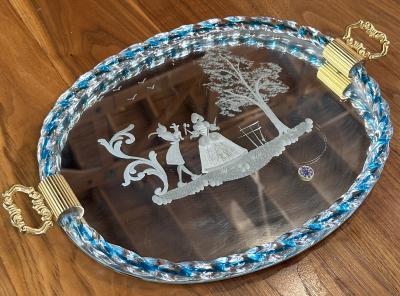  Venini Vintage Italian Murano Tray by Venini 1940
