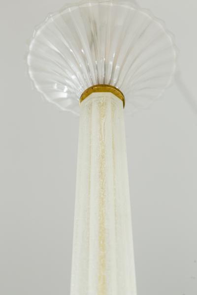  Venini Vintage Murano Icy Venini Ceiling Fixture UL Certified