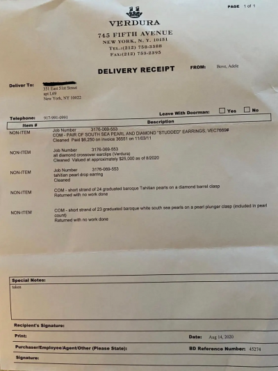  Verdura Verdura 18 Karat White Gold Wrapped Pearl and Diamond Earrings