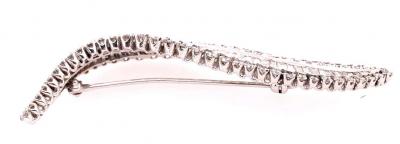  Verdura Verdura Baguette and Round Diamonds Brooch Pin 10 Carat TDW