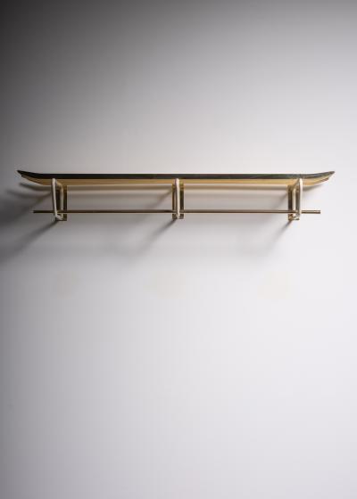  Vereinigte Werkst tten F r Kunst Im Handwerk Brass and white metal coat rack Austria 1950s