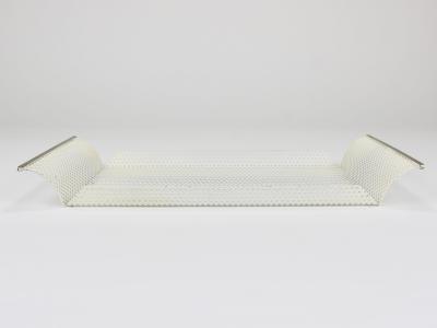  Vereinigte Werkst tten F r Kunst Im Handwerk Vereinigte Werkst tten Rigitulle Brass and Perforated Metal Tray Germany 1970s