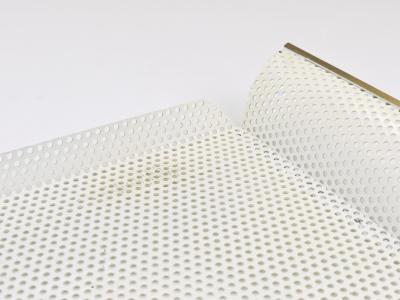  Vereinigte Werkst tten F r Kunst Im Handwerk Vereinigte Werkst tten Rigitulle Brass and Perforated Metal Tray Germany 1970s