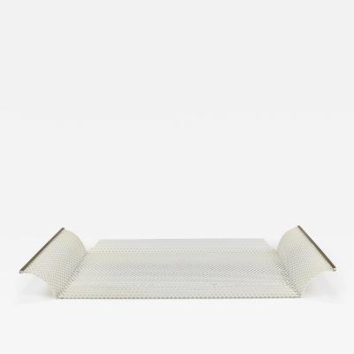  Vereinigte Werkst tten F r Kunst Im Handwerk Vereinigte Werkst tten Rigitulle Brass and Perforated Metal Tray Germany 1970s