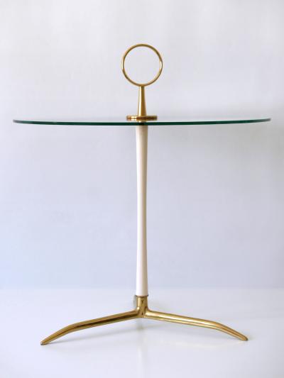  Vereinigte Werkst tten M nchen Elegant Mid Century Modern Side Table by Vereinigte Werkst tten Germany 1950s