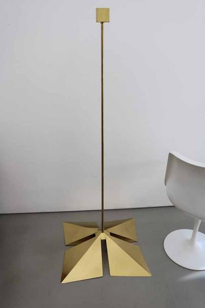  Vereinigte Werkst tten M nchen Rare Brass Pendant Lamp by Vereinigte Werkst tten M nchen Germany 1970s