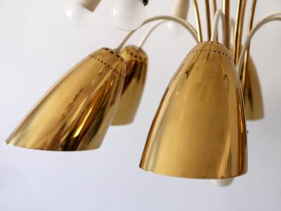  Vereinigte Werkst tten M nchen Rare Large 12 Armed Sputnik Chandelier or Pendant Lamp by Vereinigte Werkst tten