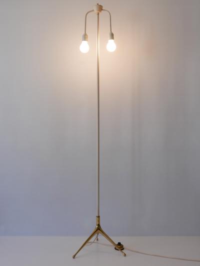  Vereinigte Werkst tten M nchen Rare Mid Century Modern Crowfoot Floor Lamp by Vereinigte Werkst tten 1950s