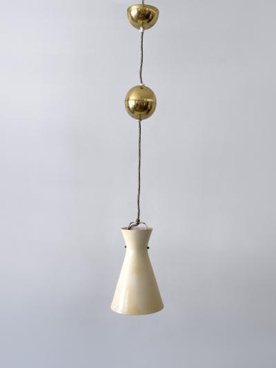 Vereinigte Werkst tten M nchen Rare Mid Century Pulley Diabolo Pendant Lamps by Vereinigte Werkst tten 1950s