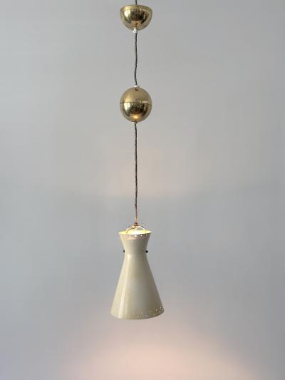 Vereinigte Werkst tten M nchen Rare Mid Century Pulley Diabolo Pendant Lamps by Vereinigte Werkst tten 1950s