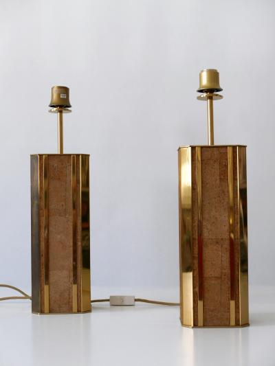  Vereinigte Werkst tten M nchen Set of Two Monumental Mid Century Table Lamps by Vereinigte Werkst tten Germany