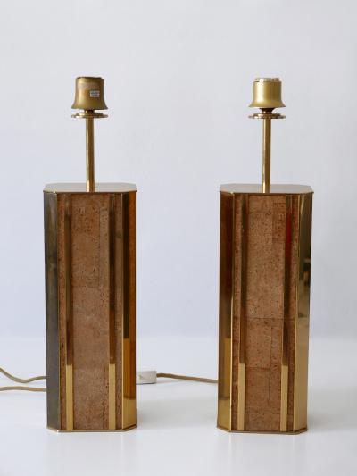  Vereinigte Werkst tten M nchen Set of Two Monumental Mid Century Table Lamps by Vereinigte Werkst tten Germany