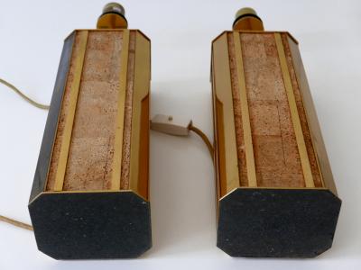  Vereinigte Werkst tten M nchen Set of Two Monumental Mid Century Table Lamps by Vereinigte Werkst tten Germany